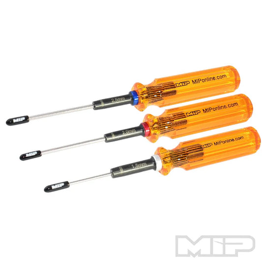 MIP Metric Hex Driver Set Gen 2 (3) 1.5mm, 2.0mm, & 3.0mm