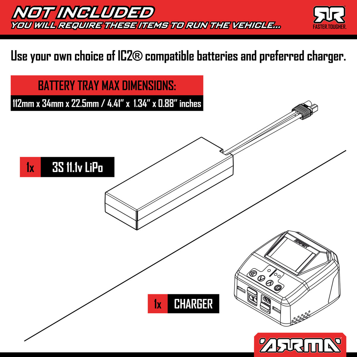 ***Pre-Order*** Arrma Infraction Grom 3S (White)