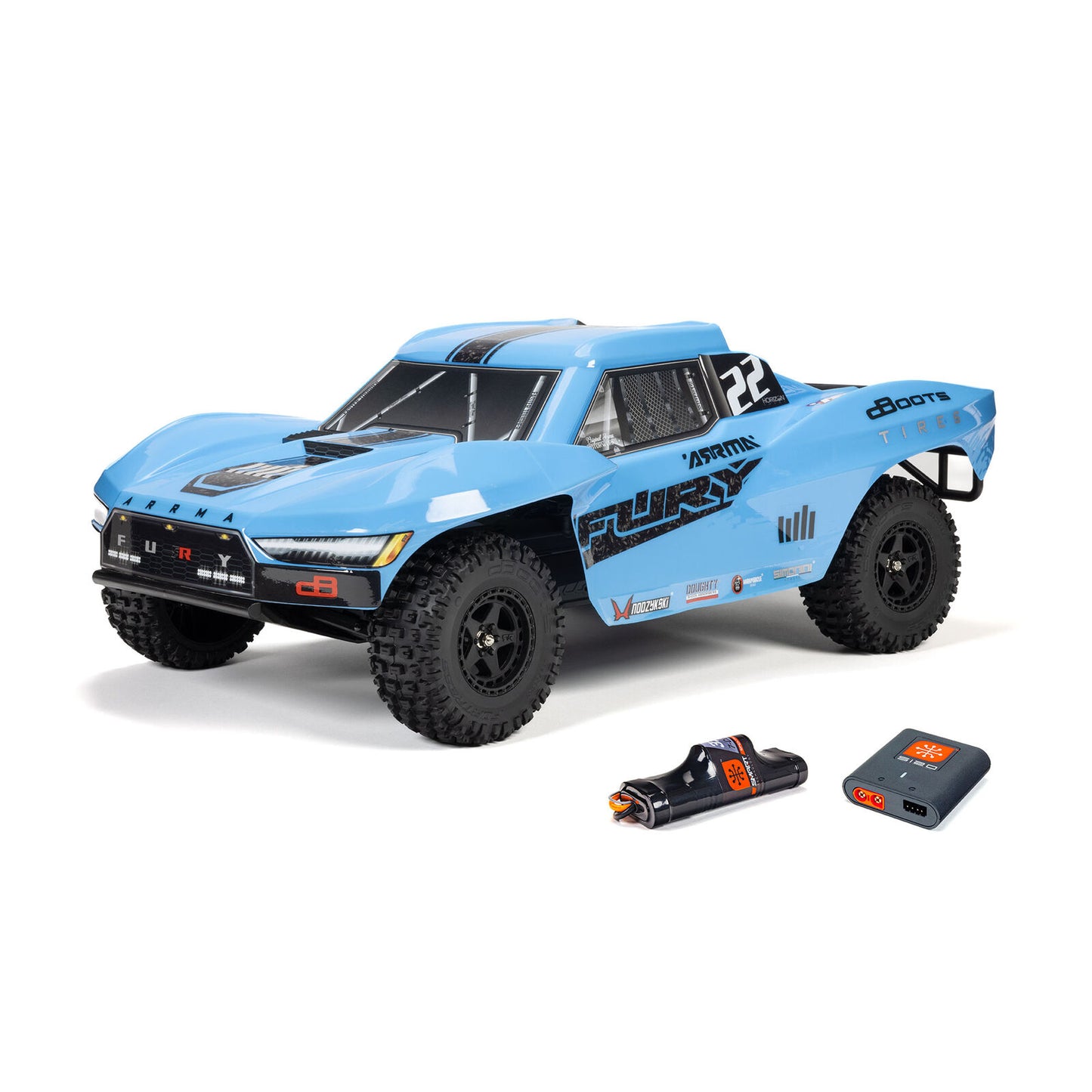 Arma - 1/10 FURY MEGA 550 2WD Short Course Truck RTR with Battery & Charger