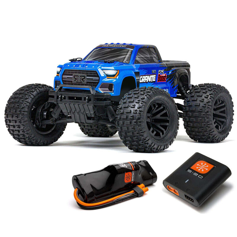 Arrma 1/10 GRANITE 4X2 BOOST MEGA 550 Brushed Monster Truck RTR with Battery & Charger