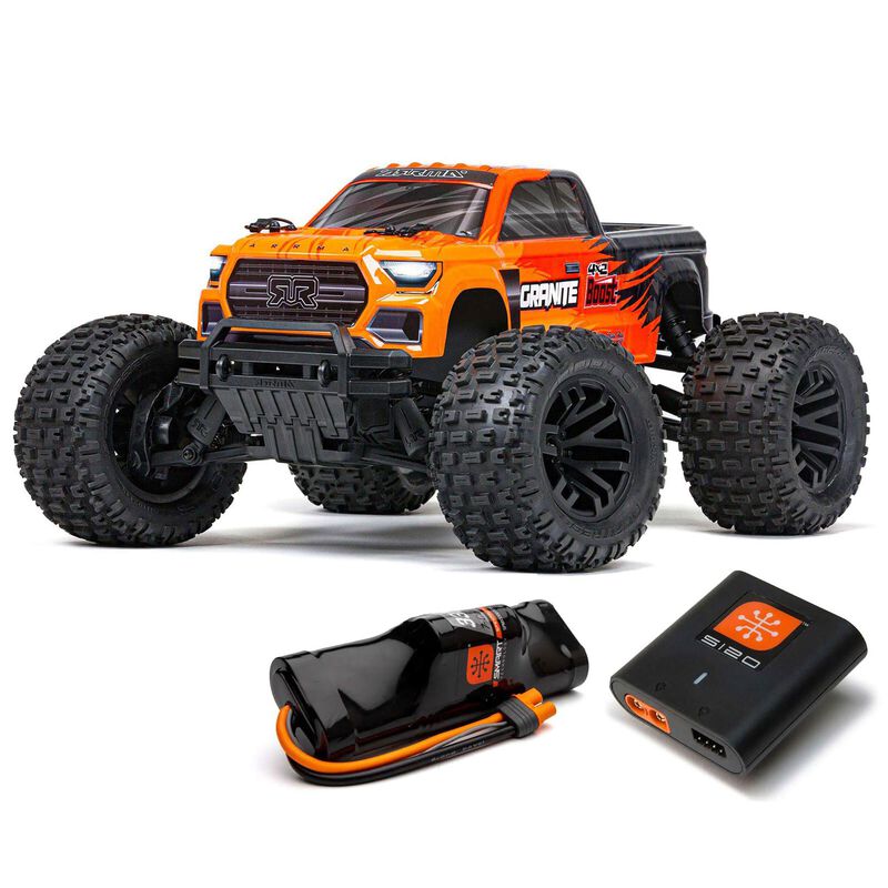 Arrma 1/10 GRANITE 4X2 BOOST MEGA 550 Brushed Monster Truck RTR with Battery & Charger