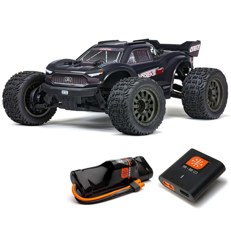 Arrma 1/10 VORTEKS 4X2 BOOST MEGA 550 Brushed Stadium Truck RTR with Battery & Charger