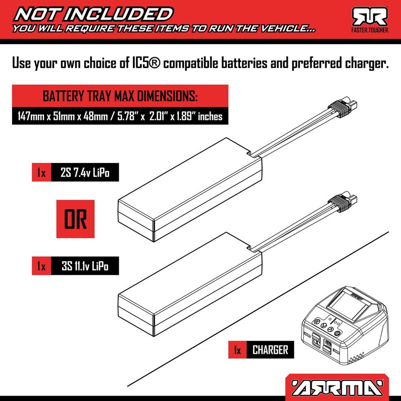 ARRMA 1/8 TYPHON 223S BLX Brushless 4X4 Buggy RTR with DSC