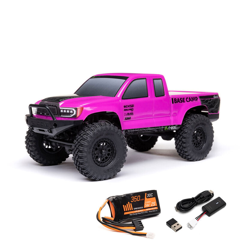 *** PRE ORDER*** Axial1/24 SCX24 Base Camp 4WD Rock Crawler Brushed RTR with Battery & Charger