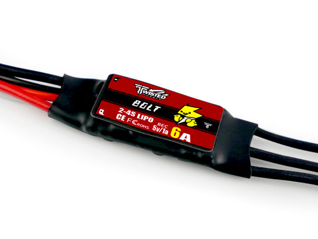 Twisted Hobbys 6AMP Bolt ESC -JST