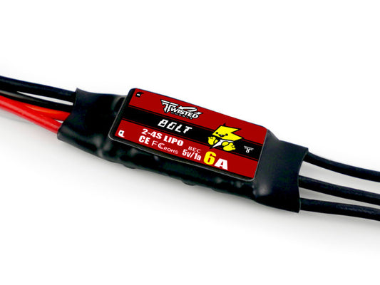 Twisted Hobbys 6AMP Bolt ESC -JST