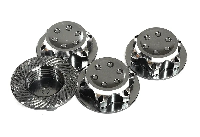 Billet Machined 17mm Hex Wheel Nuts for Most 1/8 Buggy, Truggy, SC & Mon. Truck