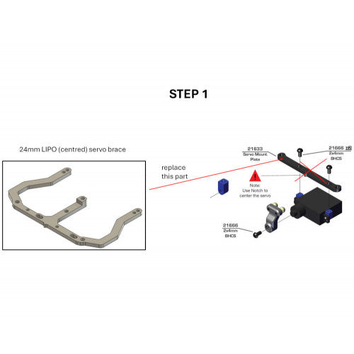 DAS Speed RC28R 24mm LiPo Servo Brace