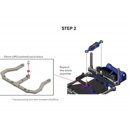 DAS Speed RC28R 24mm LiPo Servo Brace