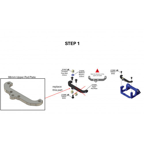 DAS Speed RC28R 98mm Conversion Kit