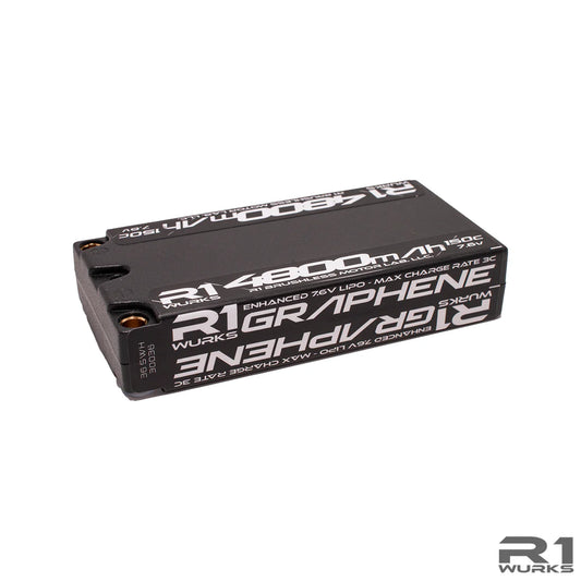 R1WURKS 4800mAh 150c 7.6v 2S LCG Shorty LiPo Graphene