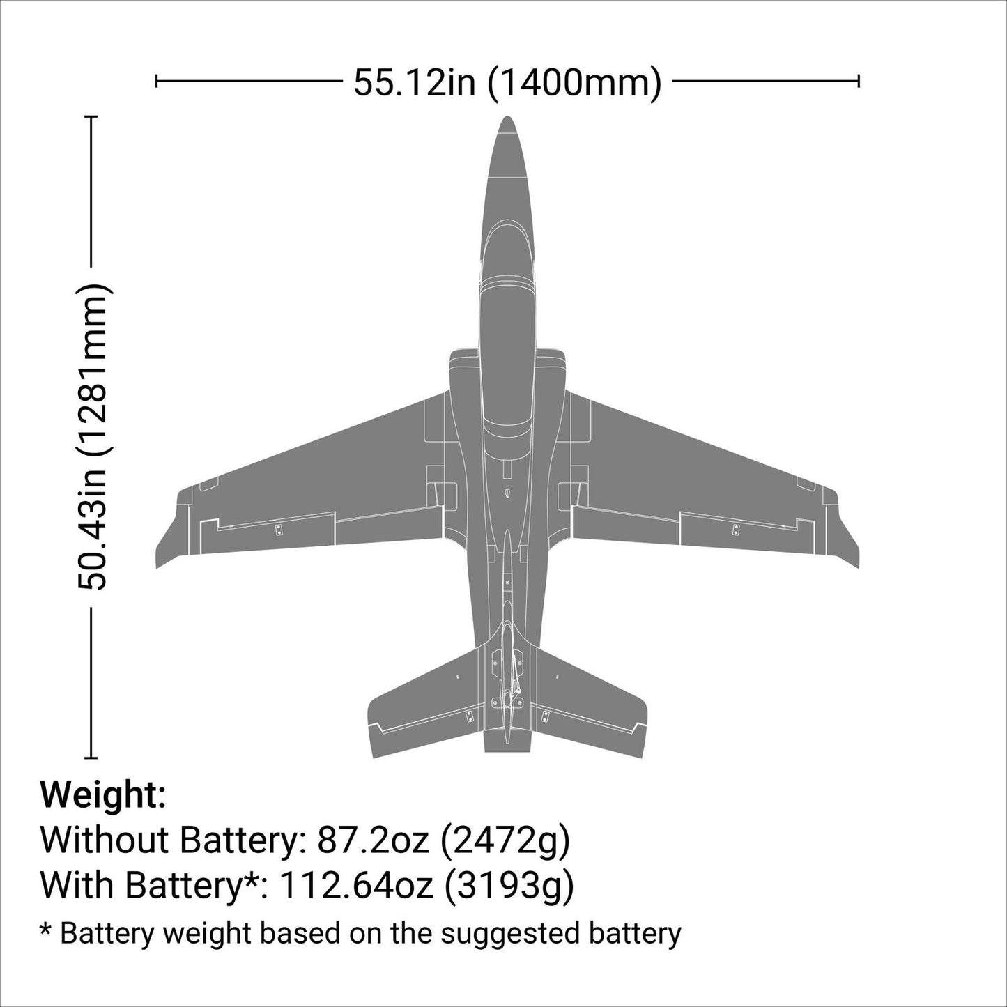 E-Flight Viper 90mm EDF Jet BNF Basic with AS3X and SAFE Select