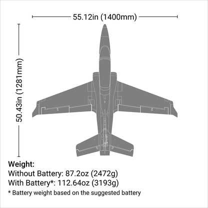 E-Flight Viper 90mm EDF Jet BNF Basic with AS3X and SAFE Select