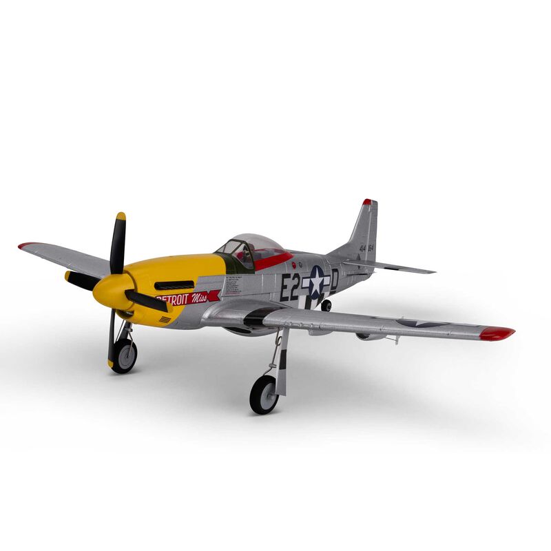 E-Flite UMX P-51D Mustang “Detroit Miss” BNF Basic with AS3X and SAFE Select