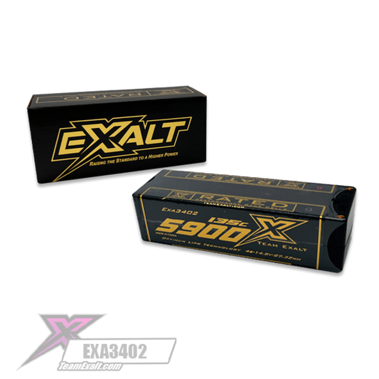 Exalt 14.8V 5900mAh 135C LCG Lipo 5MM Bullet EXA3402