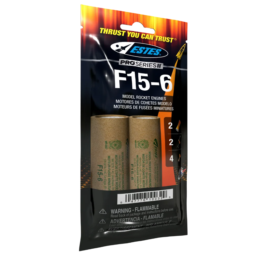Estes Rockets F15-6 Engines (29 mm)