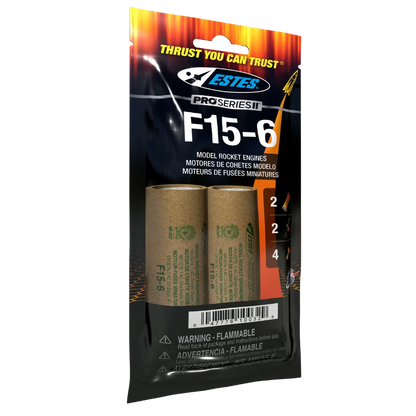Estes Rockets F15-6 Engines (29 mm)