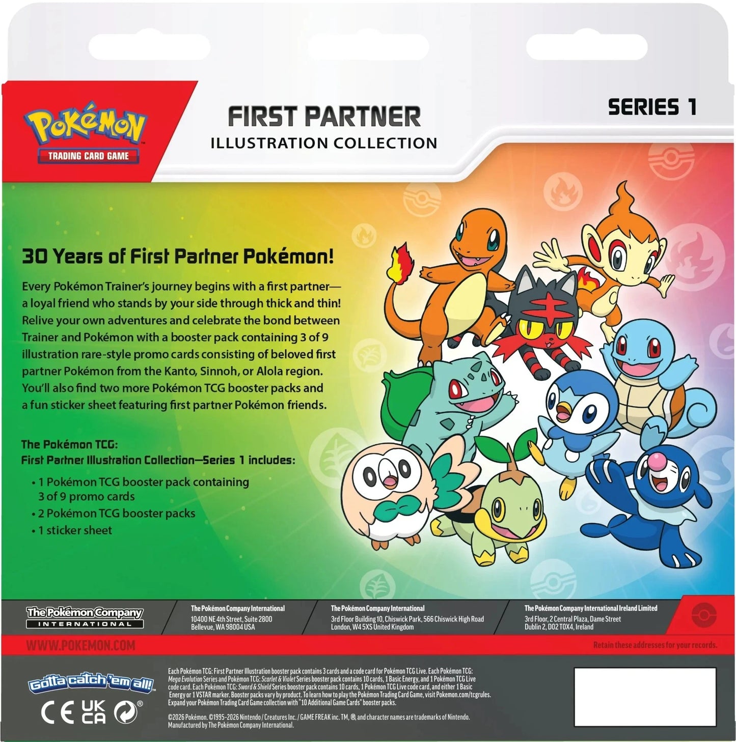 ***Pre-Order*** Pokémon TCG: First Partner Illustration Collections - Series 1