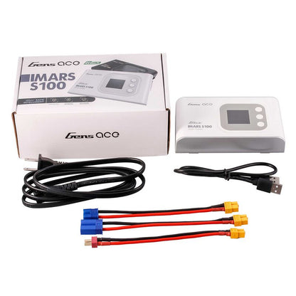 Gens Ace IMars S100 G-Tech AC Balance RC Battery Smart Charger-White