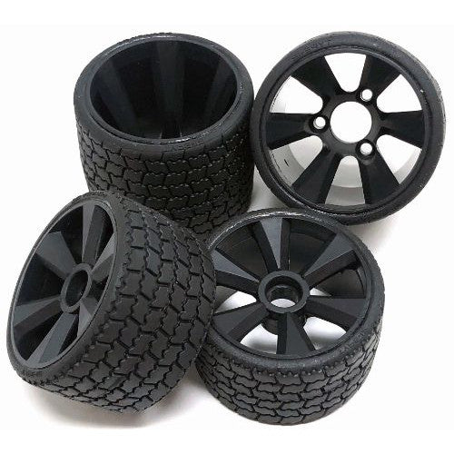 Gravity RC GR12 12th Scale Rubber Tires: Set of 4 Pre Glued