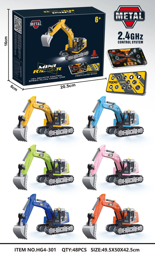 RC Pro 1:64 R/C Mini Excavator With APP control