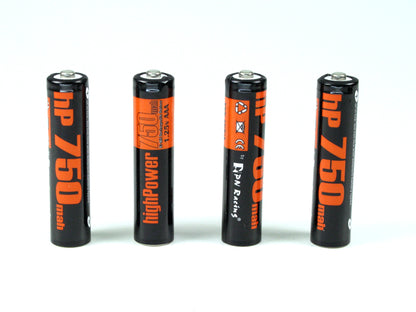 PN Racing High Power 750mah Ni-MH Rechargeable AAA Battery (4pcs)