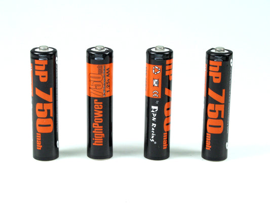 PN Racing High Power 750mah Ni-MH Rechargeable AAA Battery (4pcs)