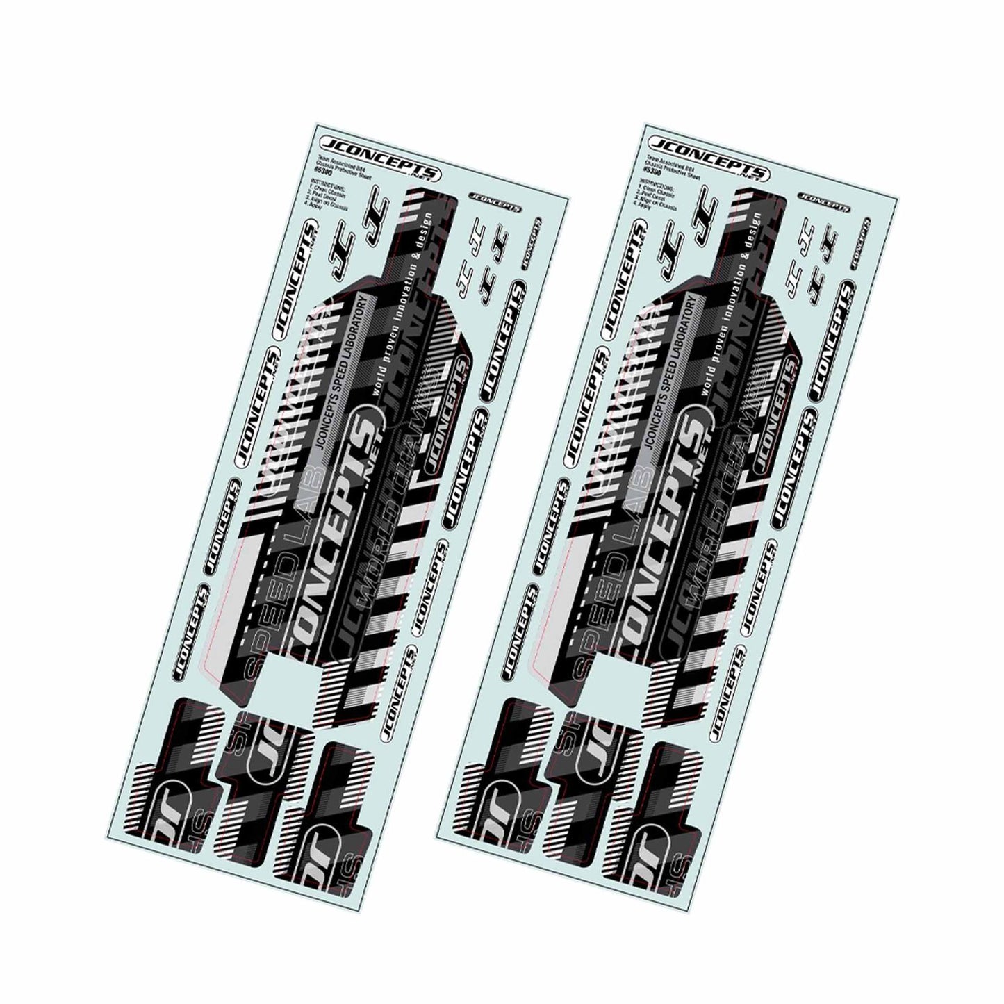 JConcepts Pre-Cut Chassis Protective Sheet  RC10B84 (2)