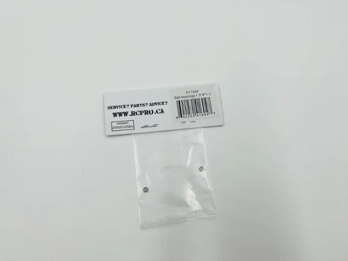 K170 Ball Bearings 1.5 x 4 x 1.1 K17004