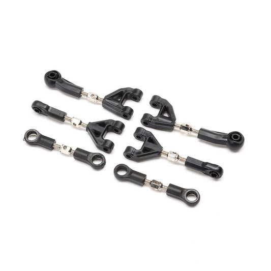 Team Losi Adjustable Camber & Steering Link Set: NASCAR