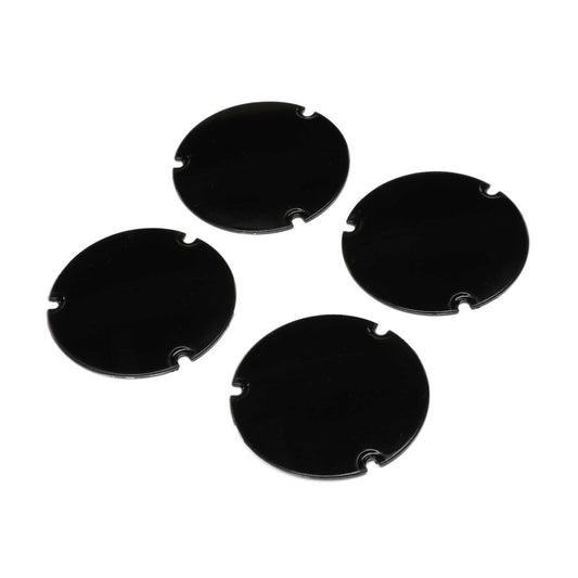 Team Losi Wheel Cover Set, Black: 22S Sprint