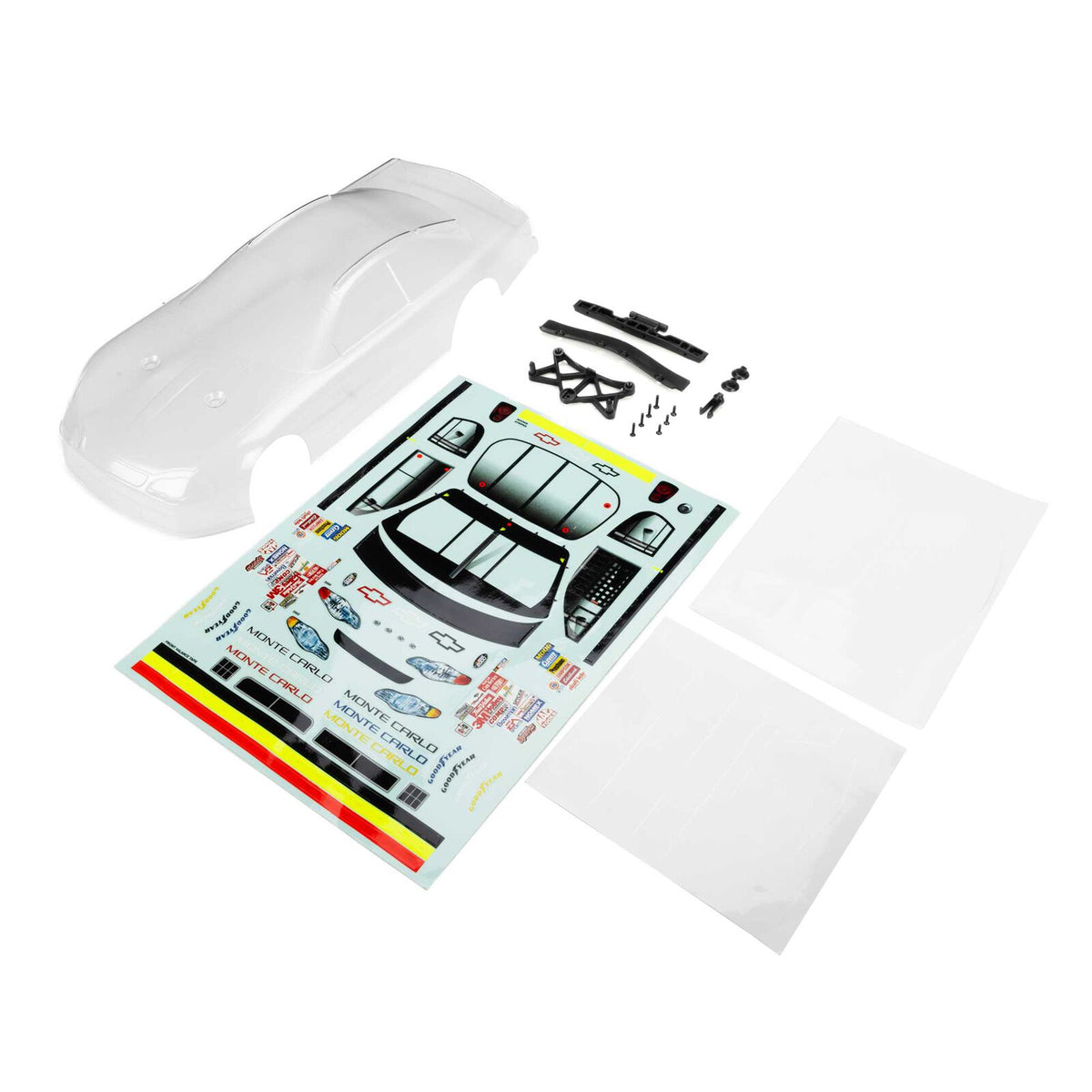 Team Losi Clear Body Chevrolet Monte Carlo: NASCAR GROM