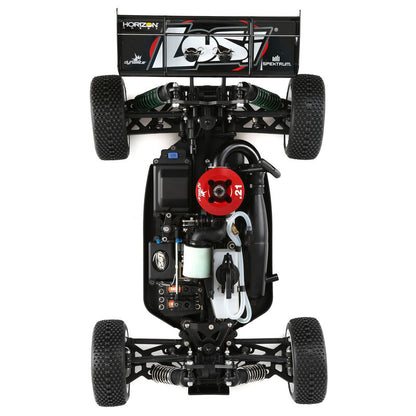 Team Losi 1/8 8IGHT 4X4 Nitro Buggy RTR, Red/Yellow