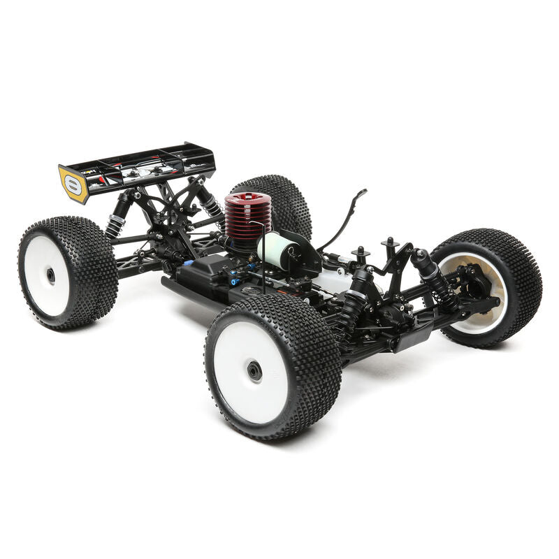 Team Losi 1/8 8IGHT-T 4X4 Nitro Truggy RTR, Purple/Yellow