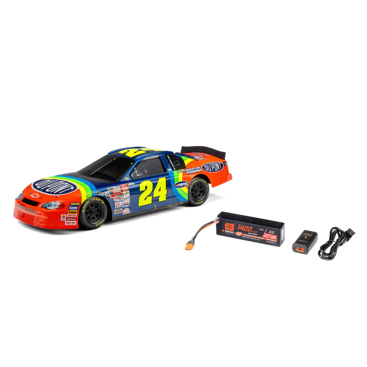 ***Pre-Order*** Team Losi 1/12 NASCAR Jeff Gordon No. 24 Dupont Chevrolet Monte Carlo (Battery & Charger Included)
