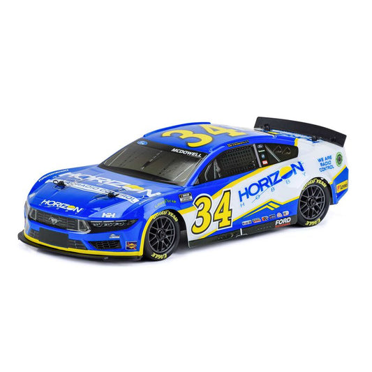 Team Losi 1/12 Losi NASCAR AWD RC Racecar, Michael McDowell No. 34 Horizon Hobby 2024 Ford Mustang