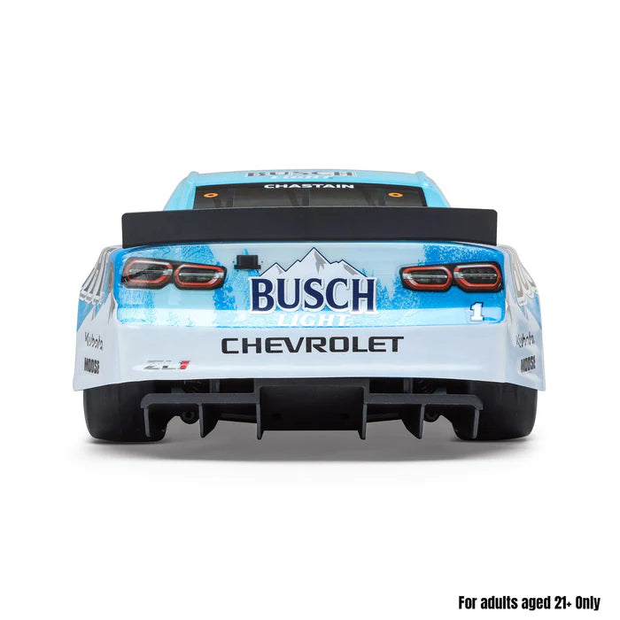 Losi 1/12 NASCAR RC Racecar Ross Chastain No. 1 Busch Light 2025 Chevrolet Camaro ZL1 2S AWD RTR Brushed On-Road (Battery & Charger Included)
