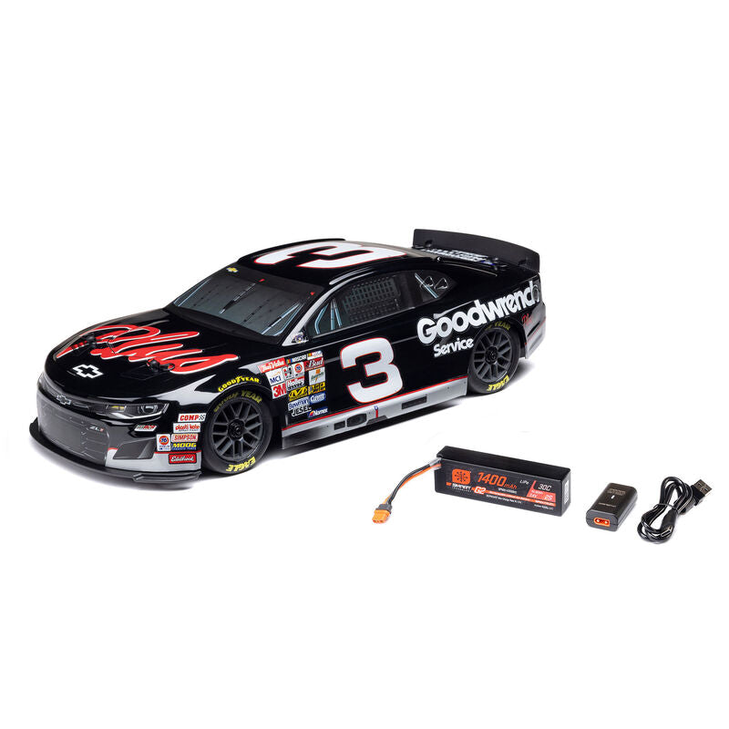 *** Pre-Order 1/12 Losi NASCAR RCR No. 3 GM Goodwrench (Battery & Charger Included)