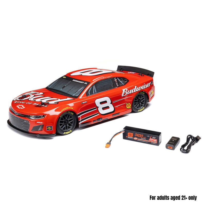 *** Pre-Order 1/12 Losi NASCAR Dale Earnhardt Jr. No. 8 Budweiser (Battery & Charger Included)