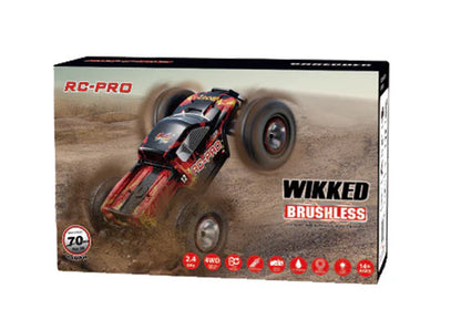 RC PRO WIKKED – 1:12 SCALE 4X4 BRUSHLESS MONSTER TRUCK Ready To Run