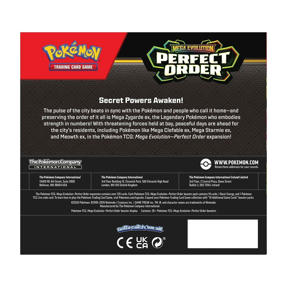 ***Pre-Order*** Pokémon TCG: ME03 Perfect Order Booster Box