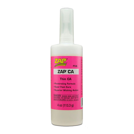 Zap Thin CA Glue, 4 oz PT-06