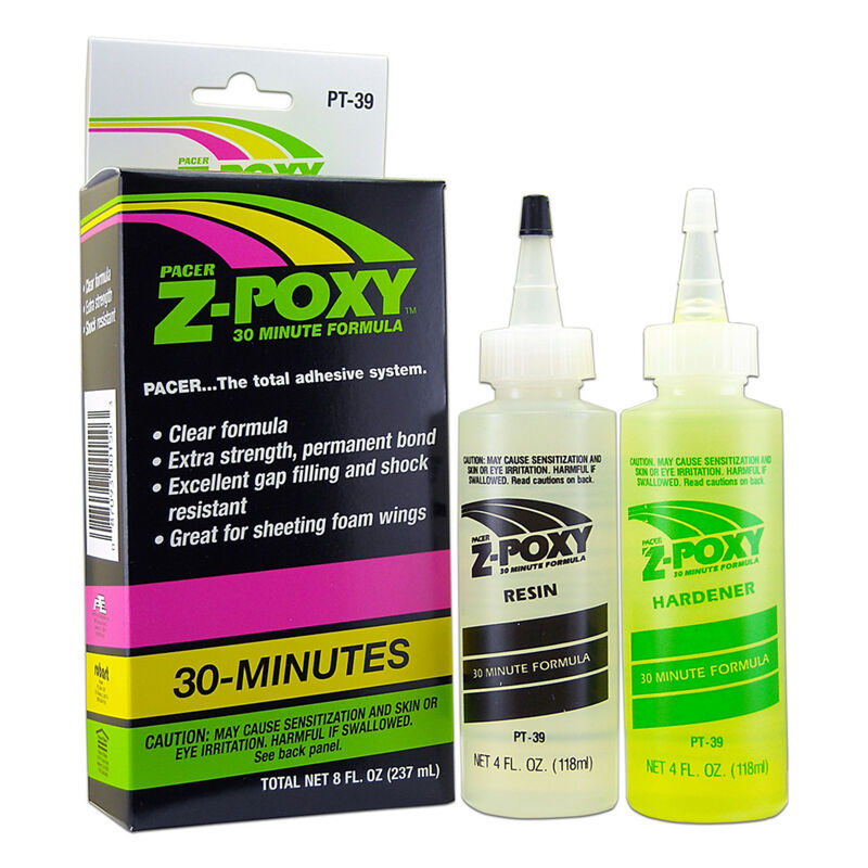 Zap Z-Poxy 30 Minute Epoxy, 8 oz PT-39