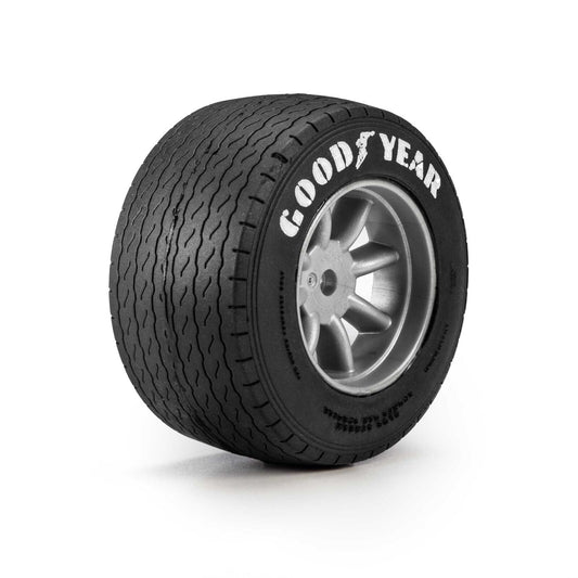 Pro-Line 1/12 Goodyear Blue Streak VTA Rear Tires Mounted 8mm Gray Wheels (2): Losi NASCAR®