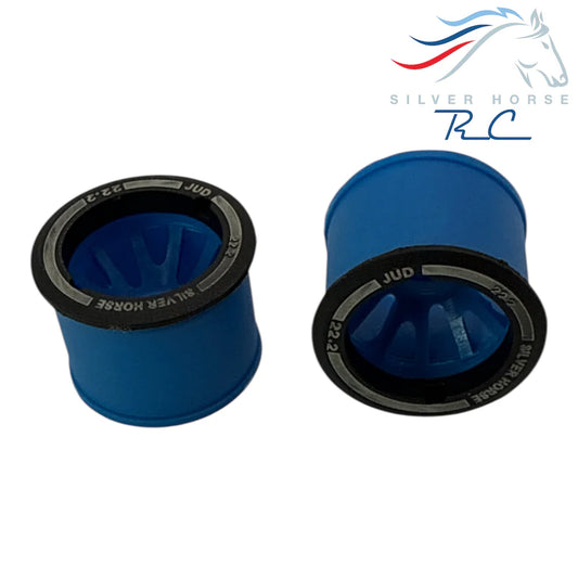 Special Edition Silver Horse Blue Racing 2WD “JUD” Rear 11mm Threaded Carbon-Fiber Reinforced EVO Wheels