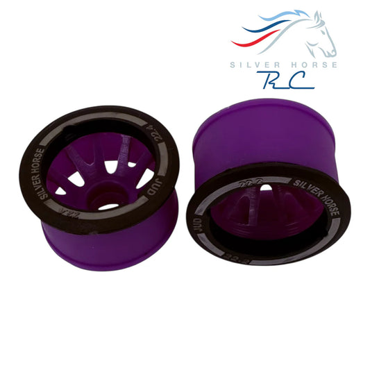 Special Edition Silver Horse Purple Racing 2WD “JUD” Rear 11mm Threaded Carbon-Fiber Reinforced EVO Wheels