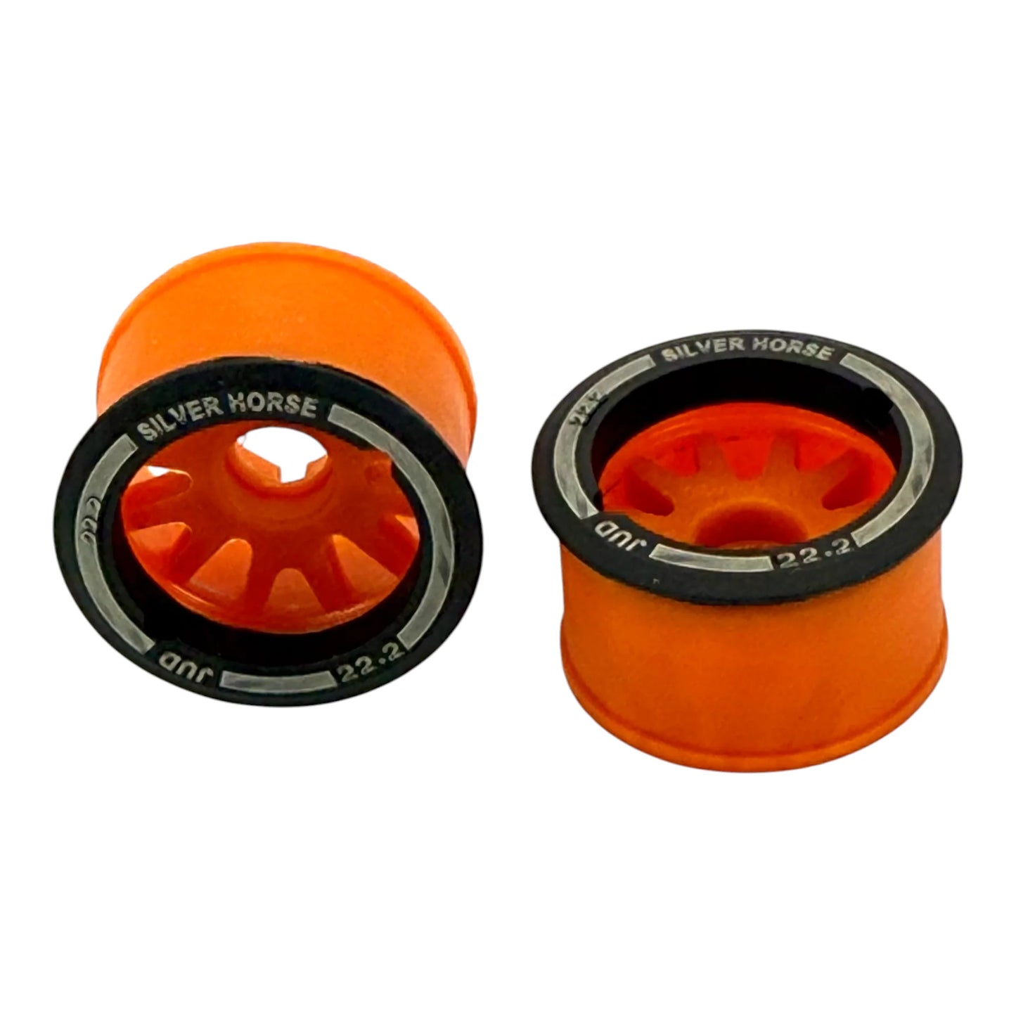 Special Edition Silver Horse Orange Racing 2WD “JUD” Rear 11mm Threaded Carbon-Fiber Reinforced EVO Wheels