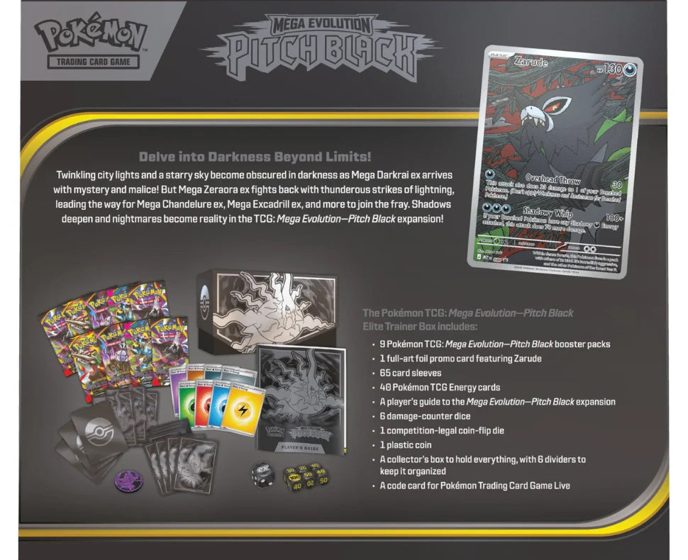 ***Pre-Order*** Pokemon - Mega Evolution - Pitch Black - Elite Trainer Box