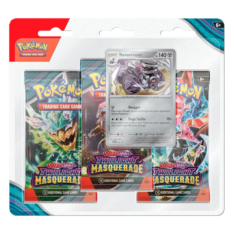 Pokemon Scarlet & Violet - Twilight Masquerade 3-Pack Blister