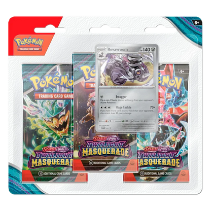 Pokemon Scarlet & Violet - Twilight Masquerade 3-Pack Blister